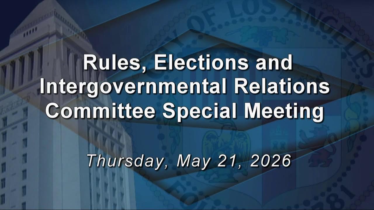 LA City Council meeting chamber on May 21, 2026