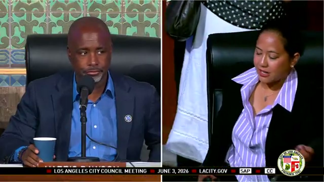 LA City Council meeting chamber on June 3, 2026